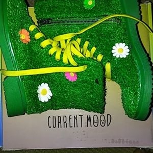 Dolls Kill Turf/Grass Combat Boots